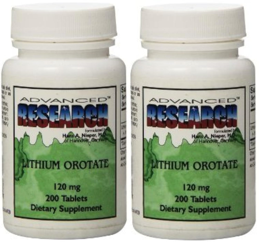 NCI Lithium Orotate Tablets 120 mg, 200 tablets, pack of 2