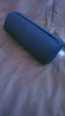 Side view of Neck Roll Support showing plush fabric