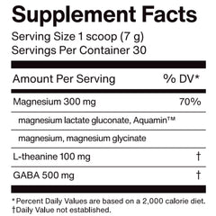 Ned mellö magnesium superblend label closeup highlights ingredients and benefits.
