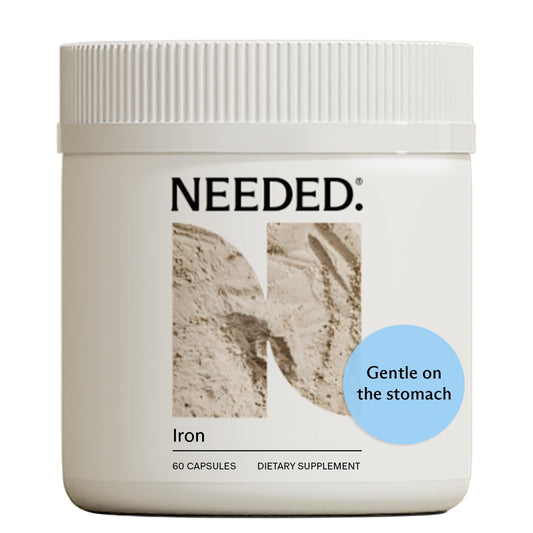 Needed Prenatal Iron Supplement bottle with Ferrous Bisglycinate