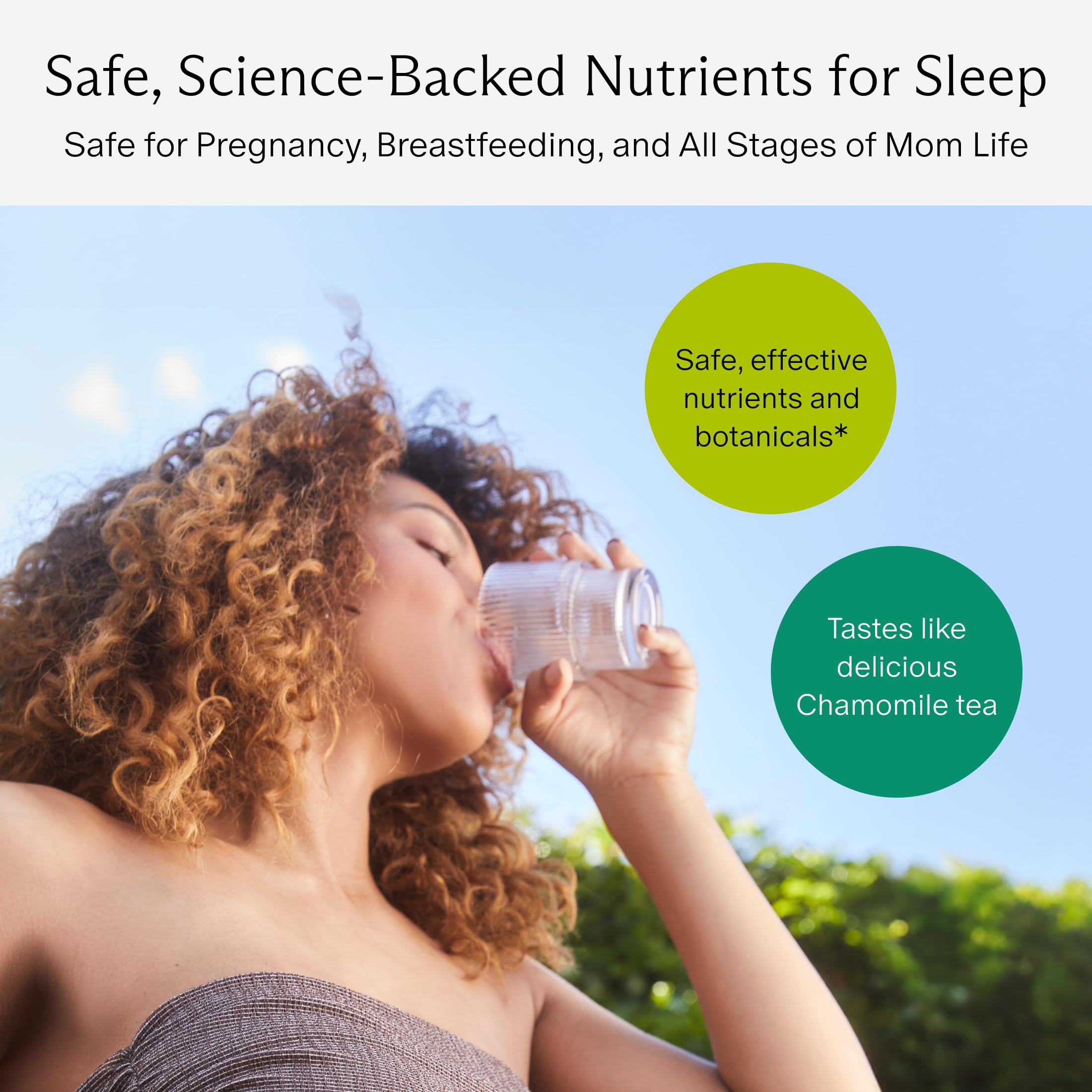 Needed Sleep magnesium chamomile powder pour into glass for a soothing bedtime drink.