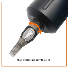 Safety membrane on Needlehouse cartridge minimizes ink leakage during sessions