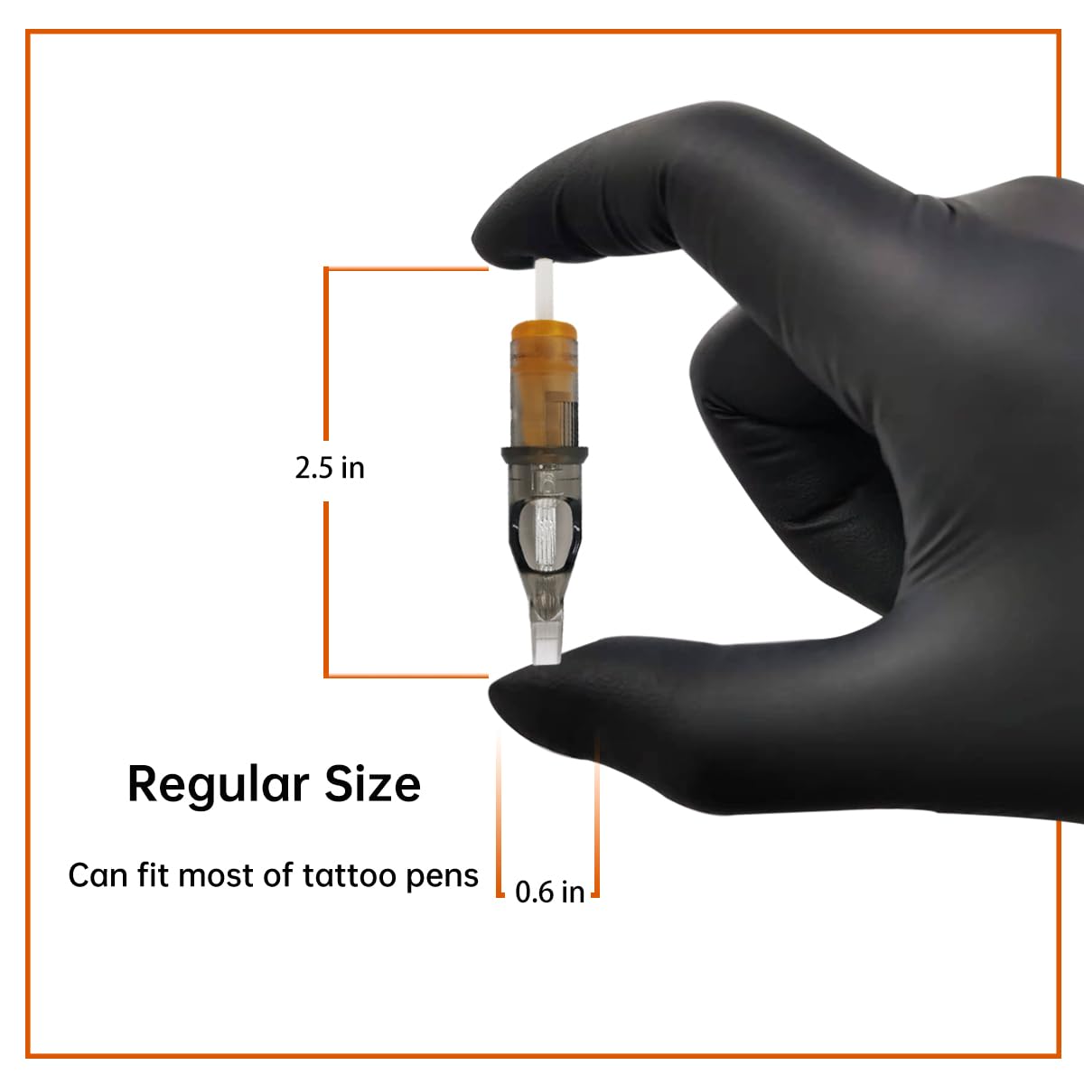 Transparent cartridge tip on Needlehouse cartridge for real-time needle observation
