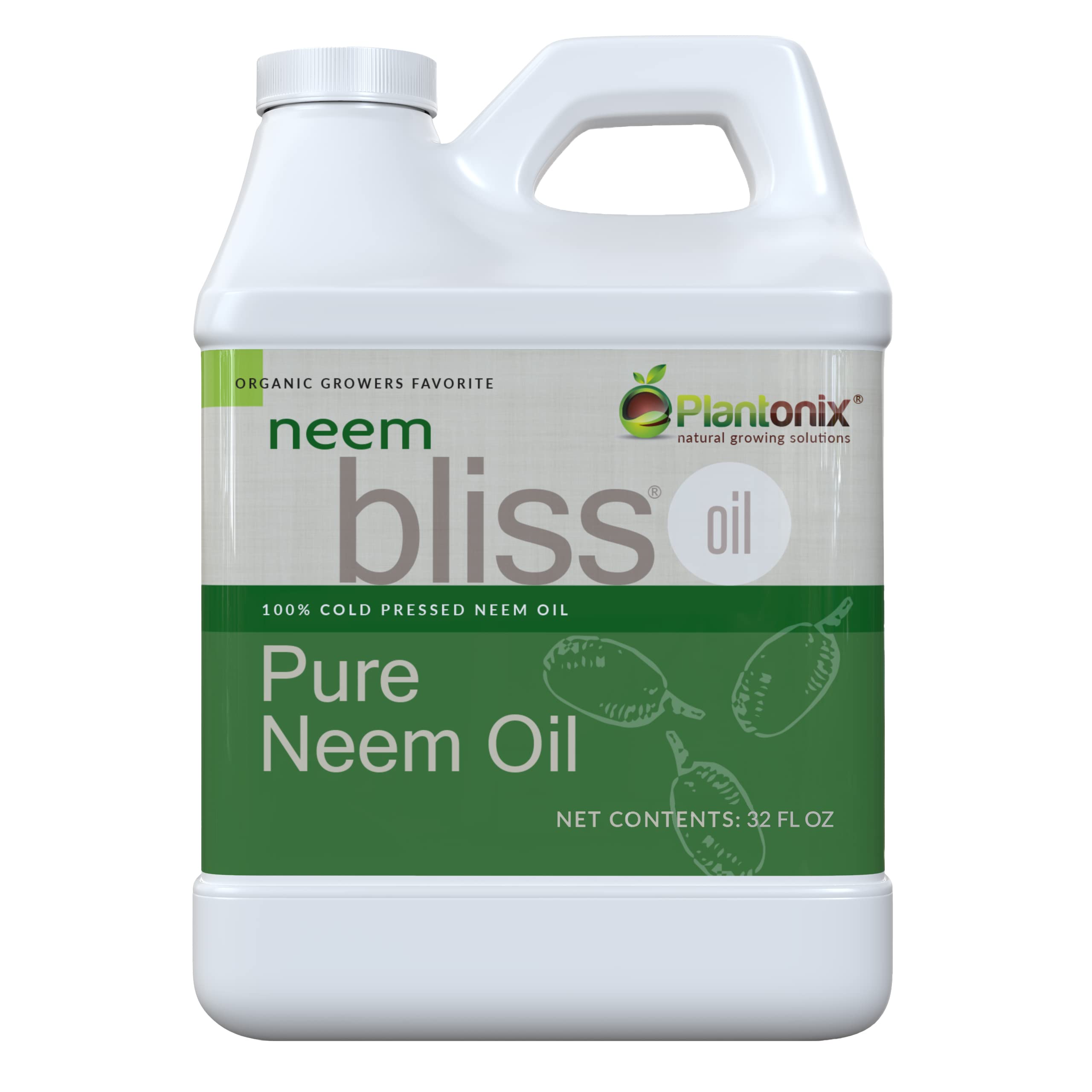 Neem Bliss 32oz bottle of pure neem oil concentrate