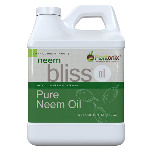 Neem Bliss 32oz bottle of pure neem oil concentrate
