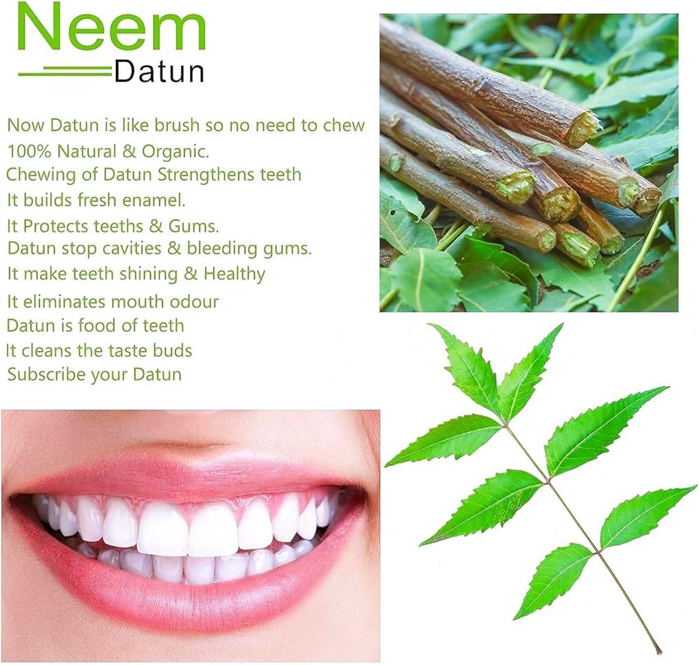 Fresh breath concept with Neem Datun sticks