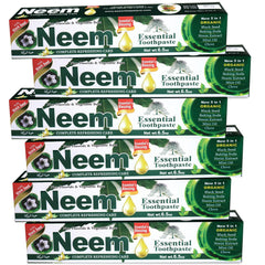 Neem Essential Toothpaste 6 Pack - 5 in 1 Formula