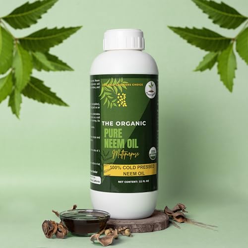 Neem oil bottle label close-up