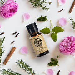 Brown glass bottle packaging with dropper for AKARZ Neem Oil