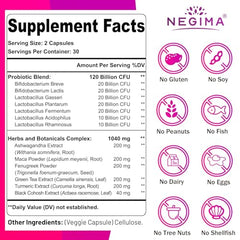 Negima herbs blend packaging emphasizes 13-in-1 formula for menopause support.