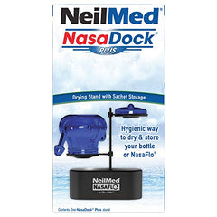 NeilMed NasaDock Plus Stand Black drying action highlights quick air-drying between uses