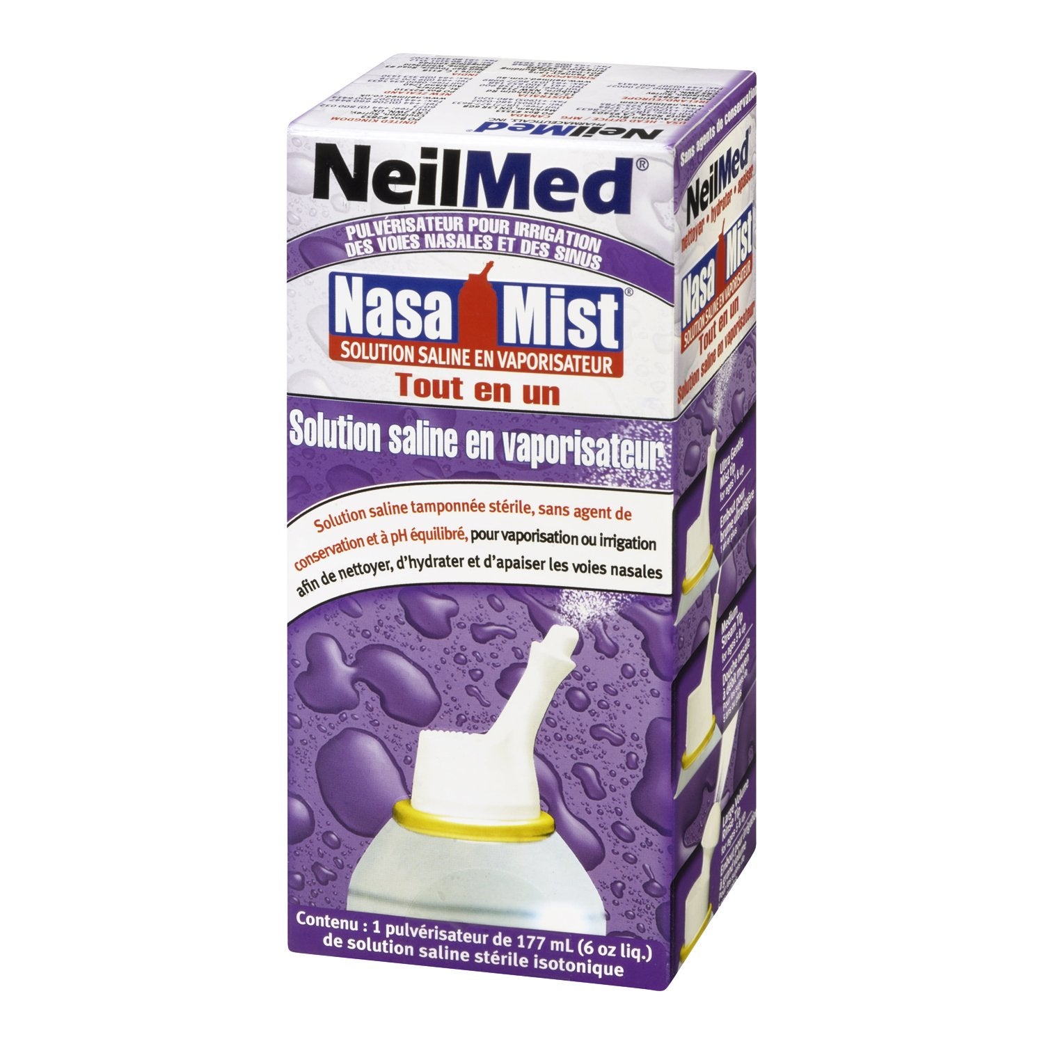 NeilMed NasaMist demonstrates a gentle mist for everyday comfort.