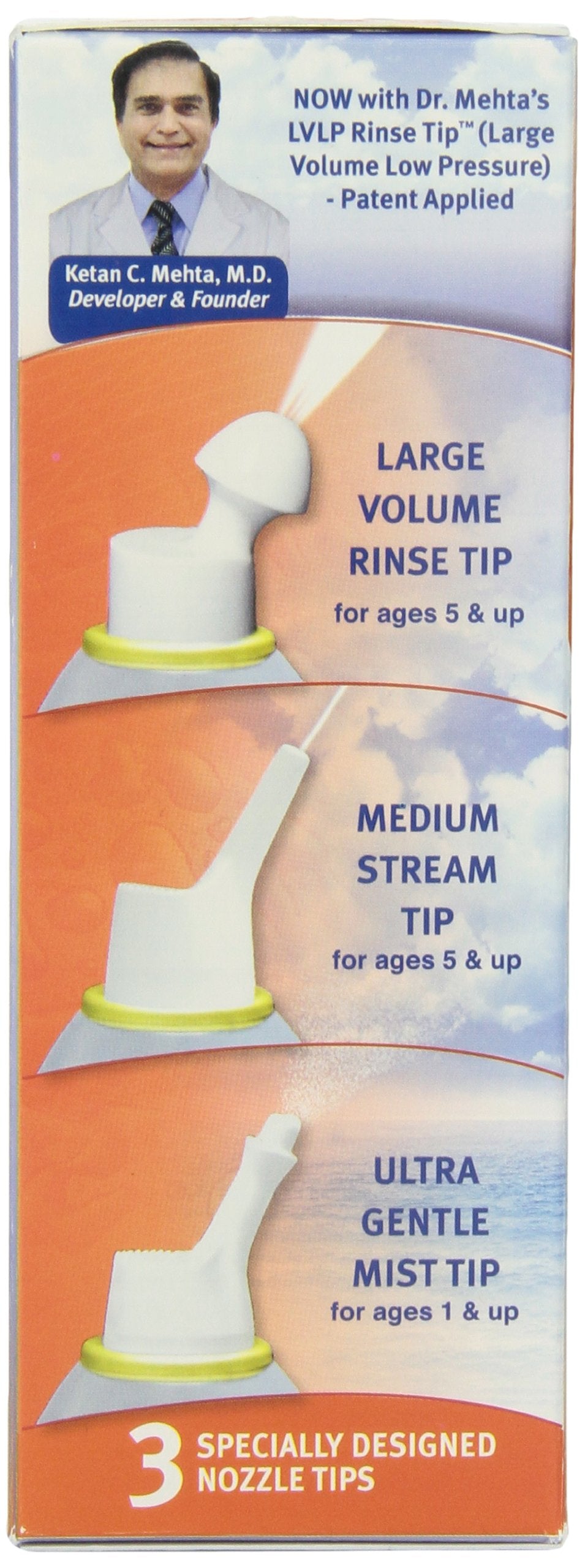 NeilMed NasaMist saline spray shown for easy nasal application.