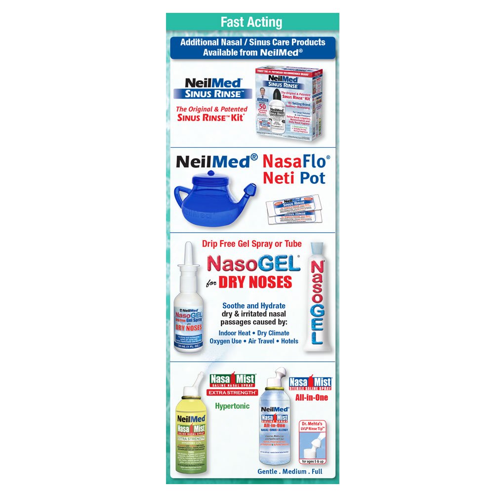 NeilMed Sinufrin Plus no-drip moisturizing gel provides comfortable nasal moisture.