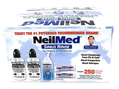 NeilMed Sinus Rinse bottles front view for easy nasal relief and ongoing hygiene.