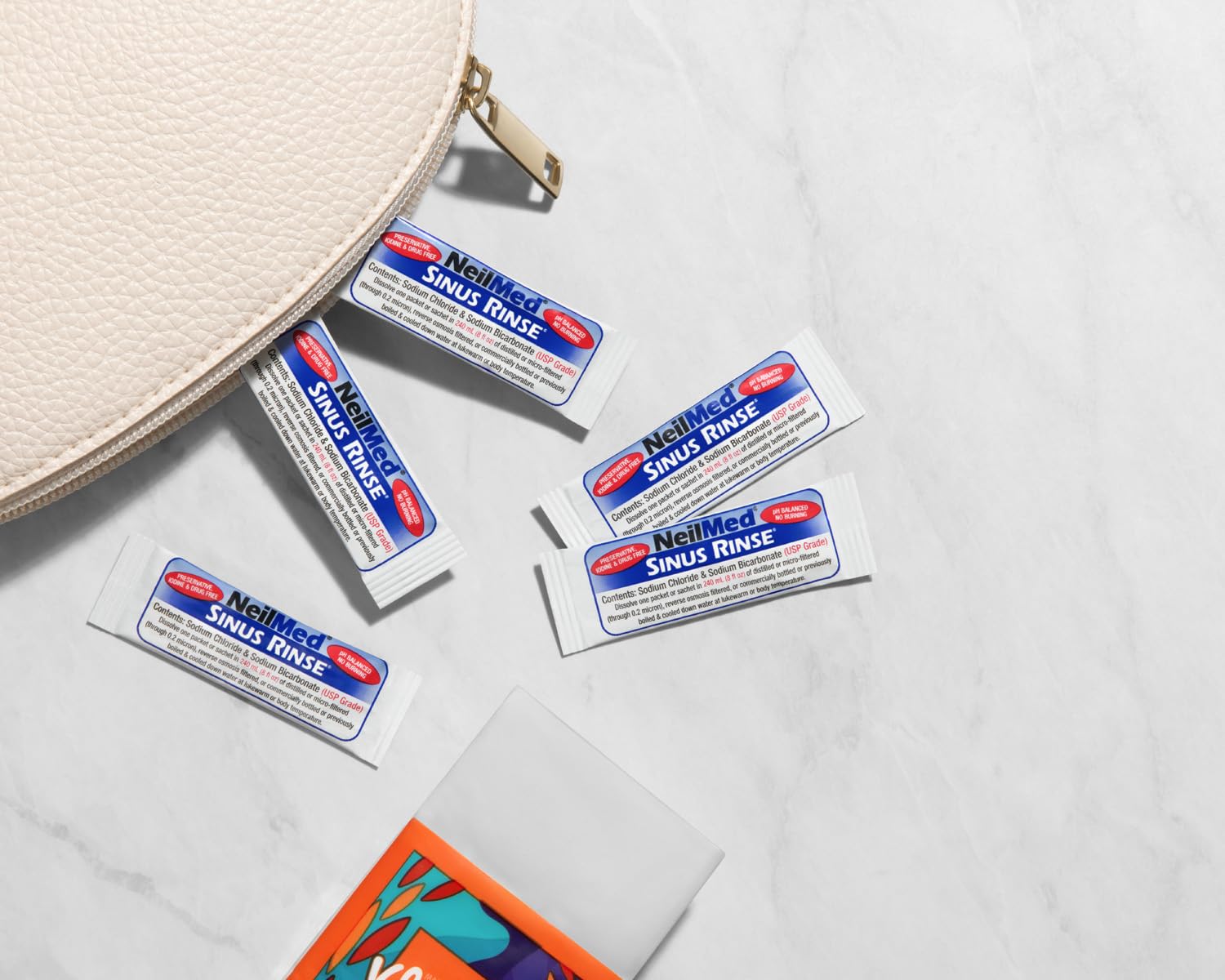 NeilMed educational brochure included to explain mixing directions and safe usage