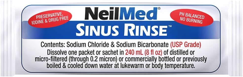 NeilMed Sinus Rinse cap fits the bottle for easy cleaning and reliable sealing