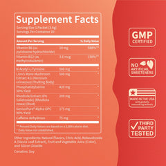 Sugar-free fruit punch flavor depicted in a glass