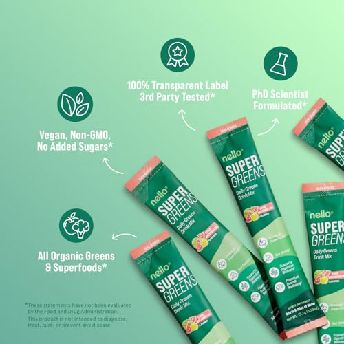 Close-up of greens ingredients: chlorella, moringa, spinach and broccoli