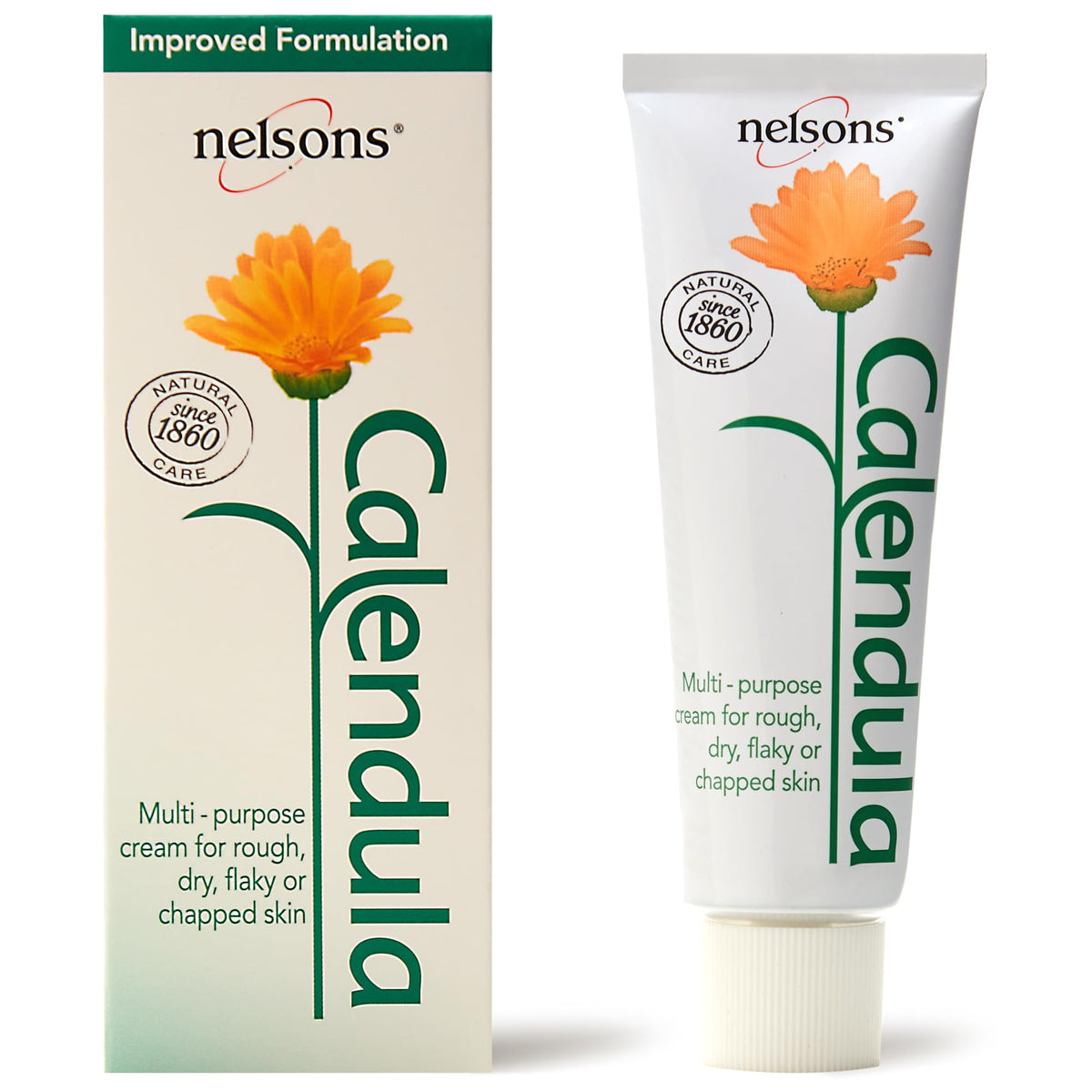 Nelsons Calendula Cream 50g packaging and jar