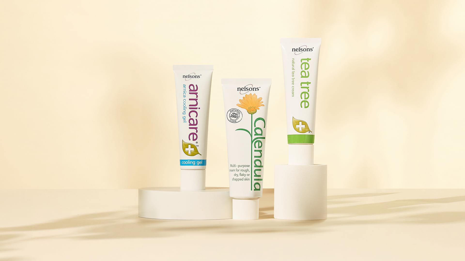 Close-up of Calendula Cream texture on skin