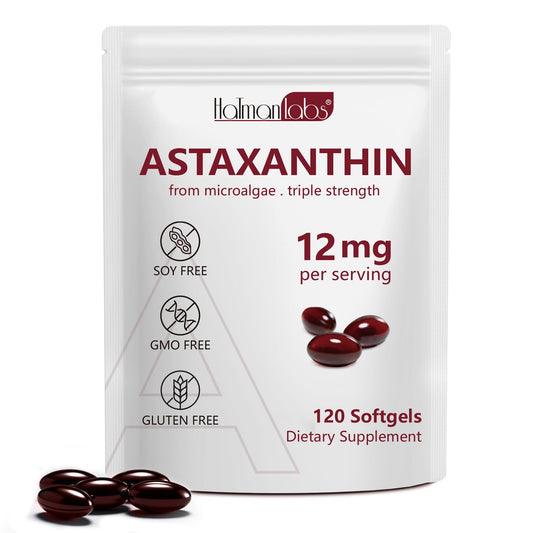 NenMaoKeNu Astaxanthin 12mg softgels bottle with 120 count
