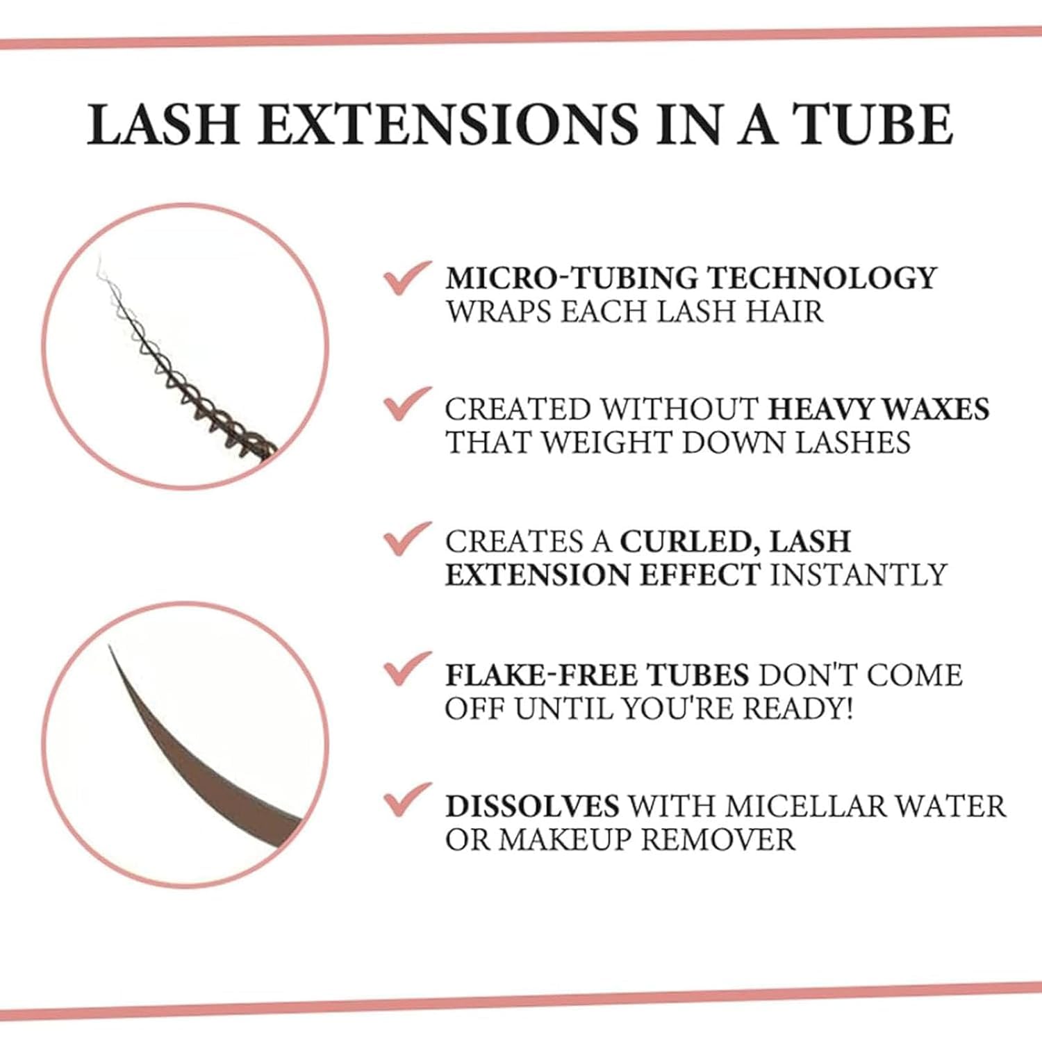 NENYLEI Tubing Mascara waterproof formula guards against sweat and rain.