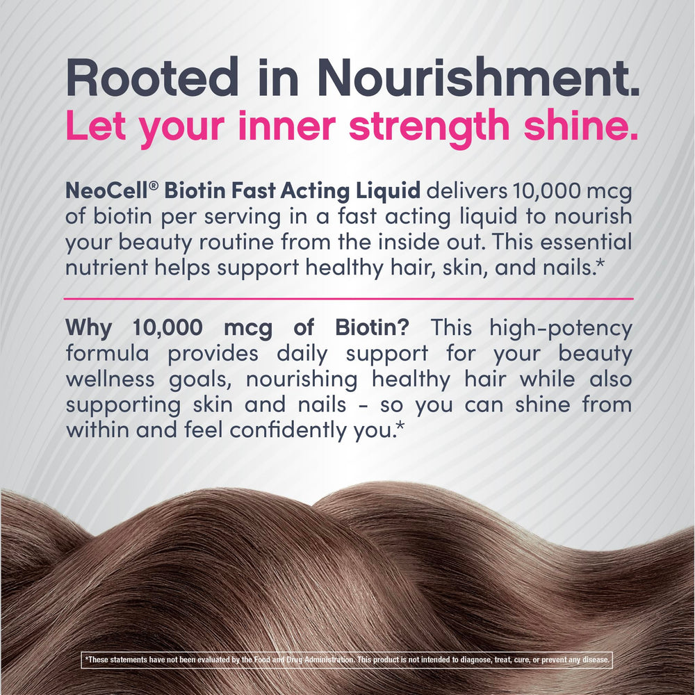 Illustration showing berry flavor and 10000mcg biotin