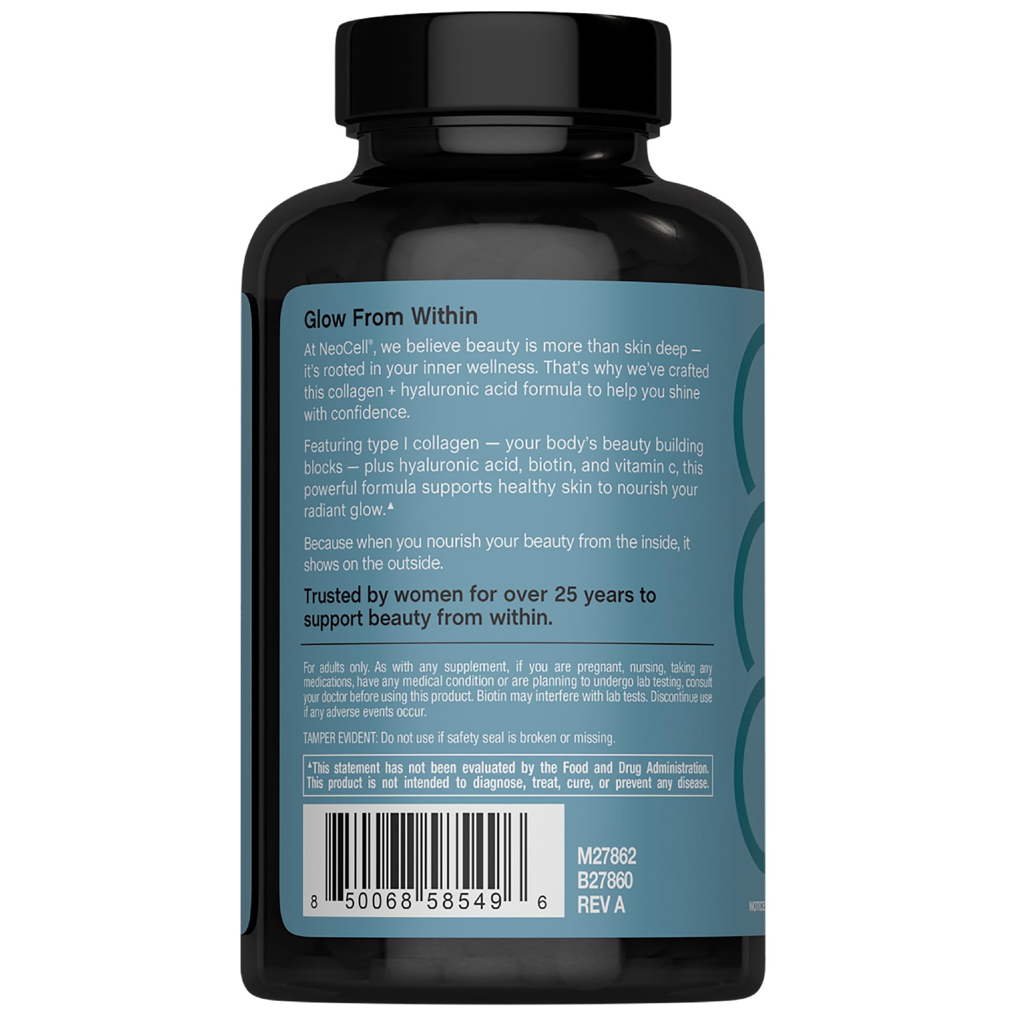 Hyaluronic acid and marine collagen ingredients