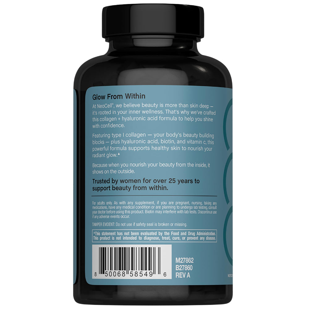 Hyaluronic acid and marine collagen ingredients