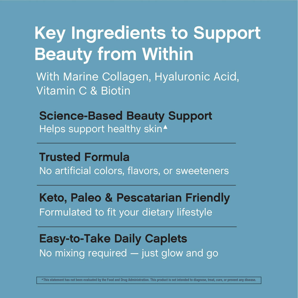 Nails, skin, and hair illustration featuring NeoCell collagen