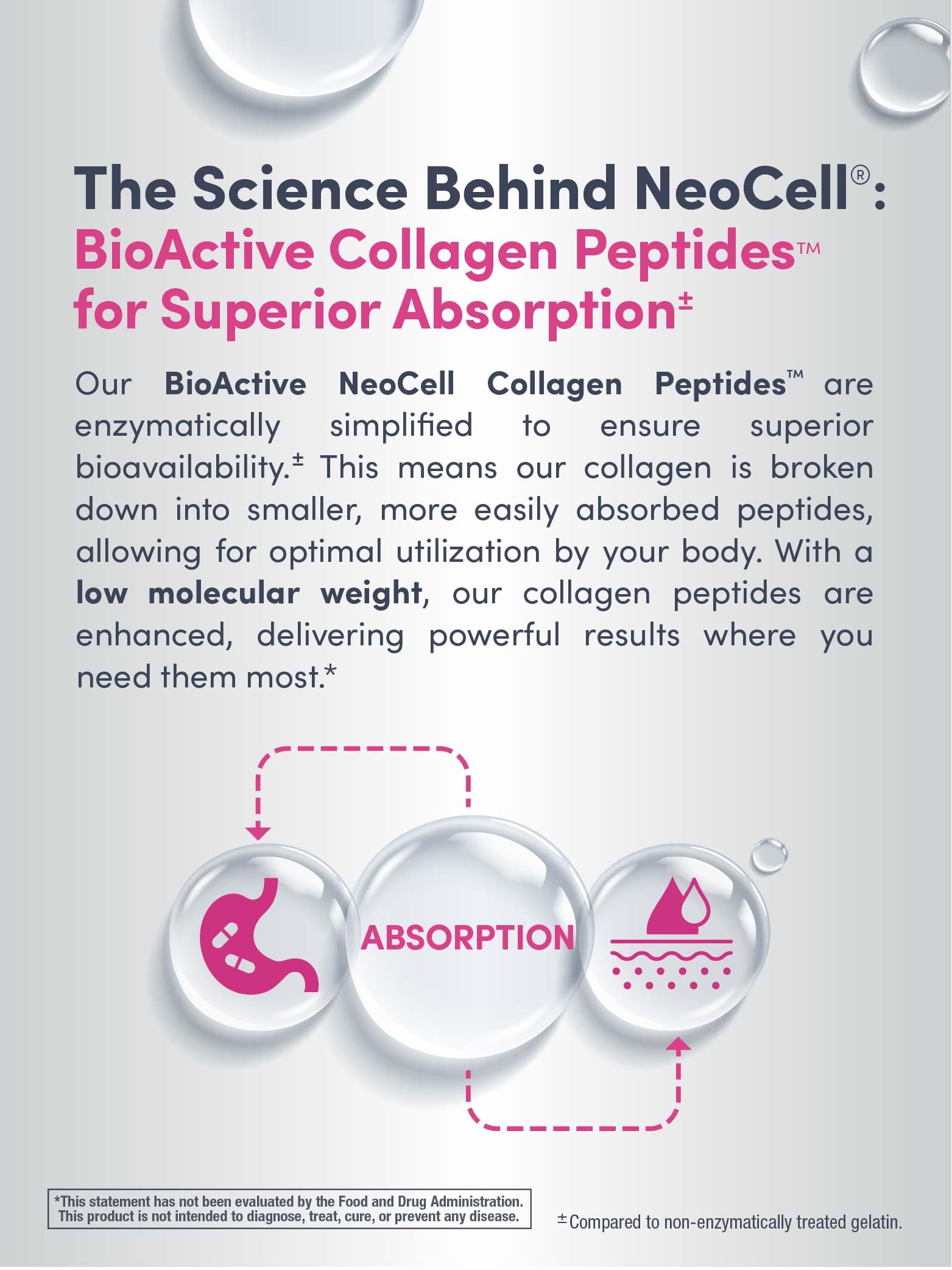 Close-up of NeoCell Super Collagen Peptides label and nutrition facts