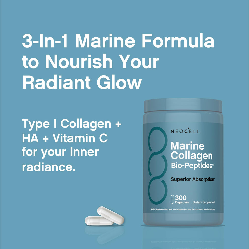 NeoCell 300-cap bottle ready for travel