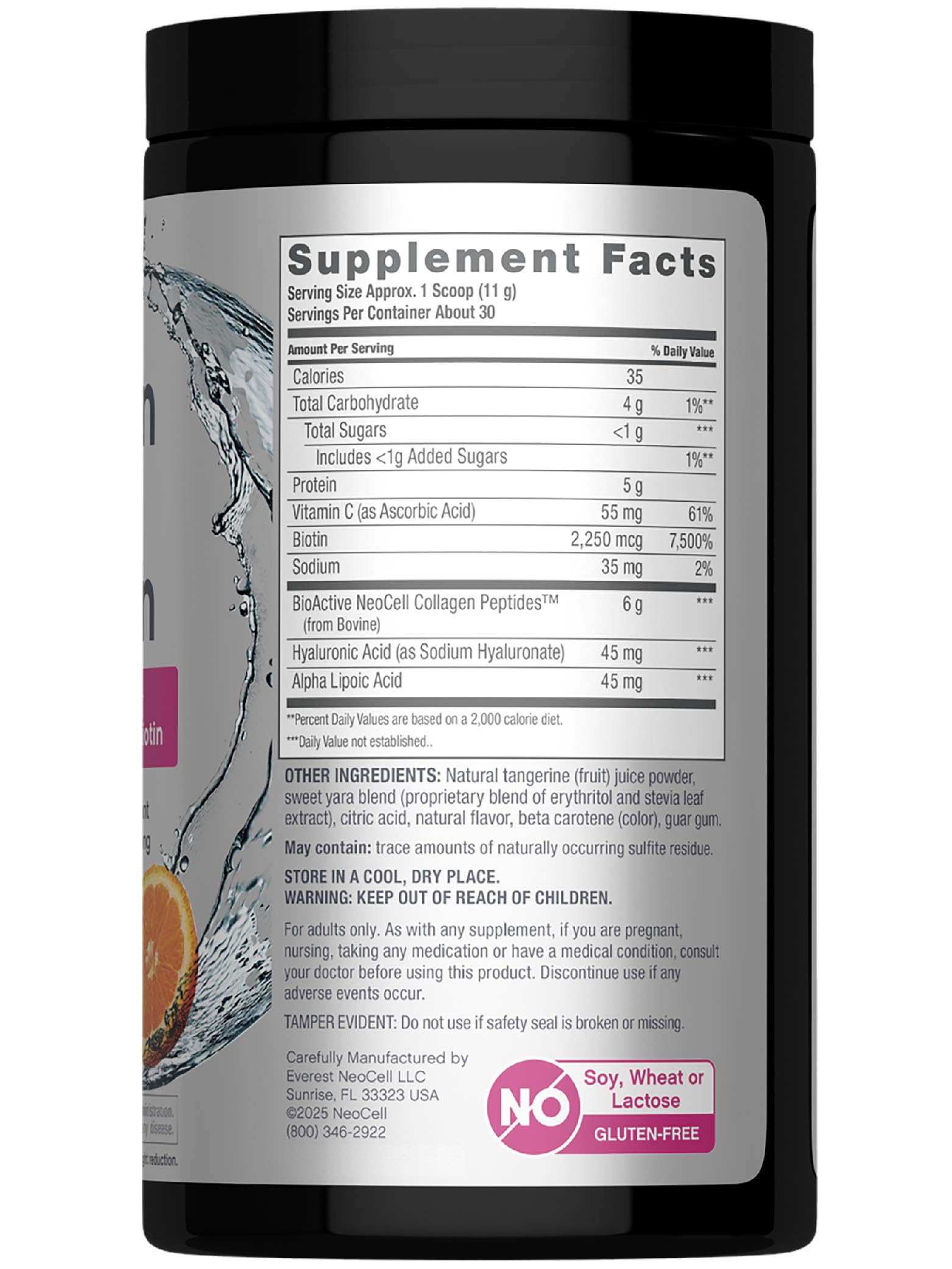 Hydrolyzed collagen types 1 and 3 powder