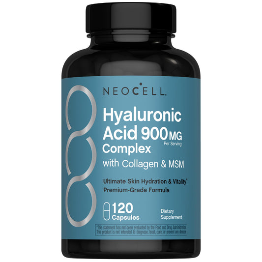 NeoCell Hyaluronic Acid Complex 900mg packaging with 120 capsules