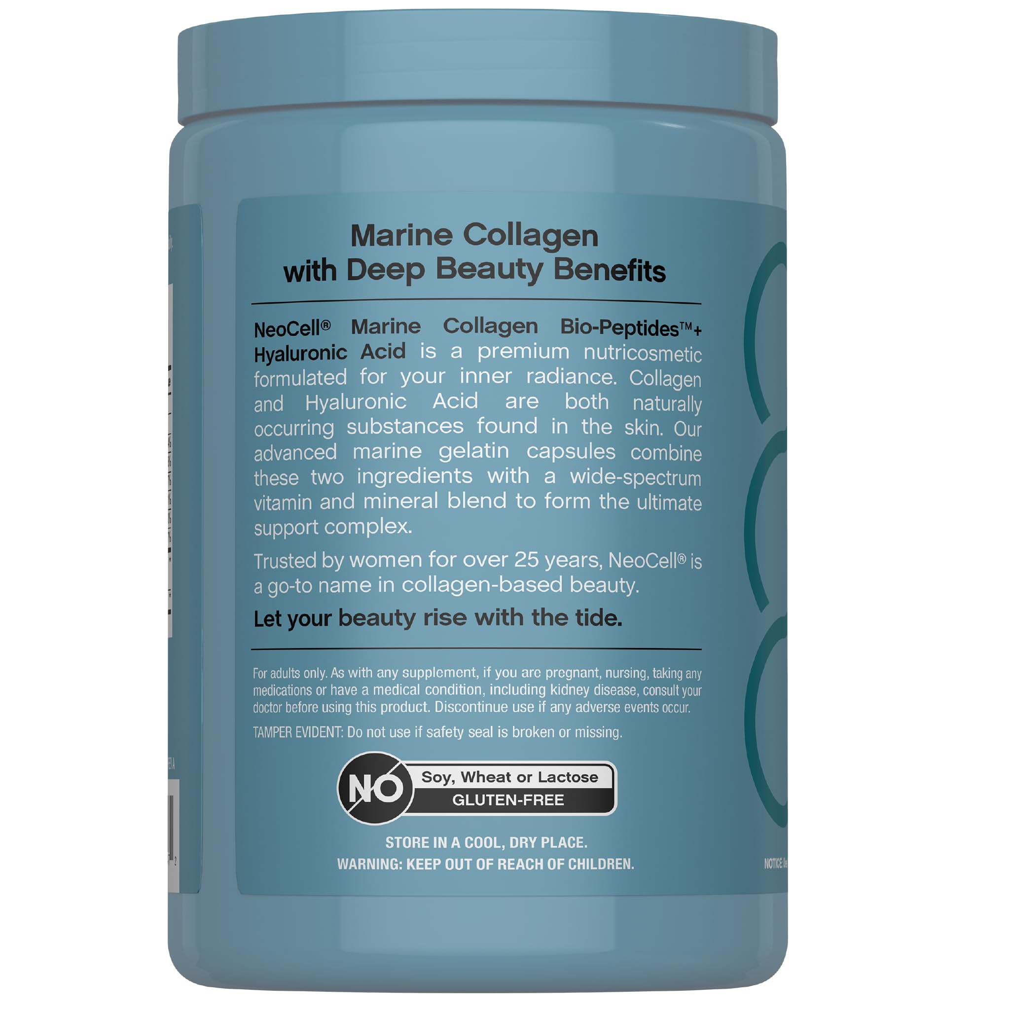 Hyaluronic acid and other ingredients from NeoCell formula