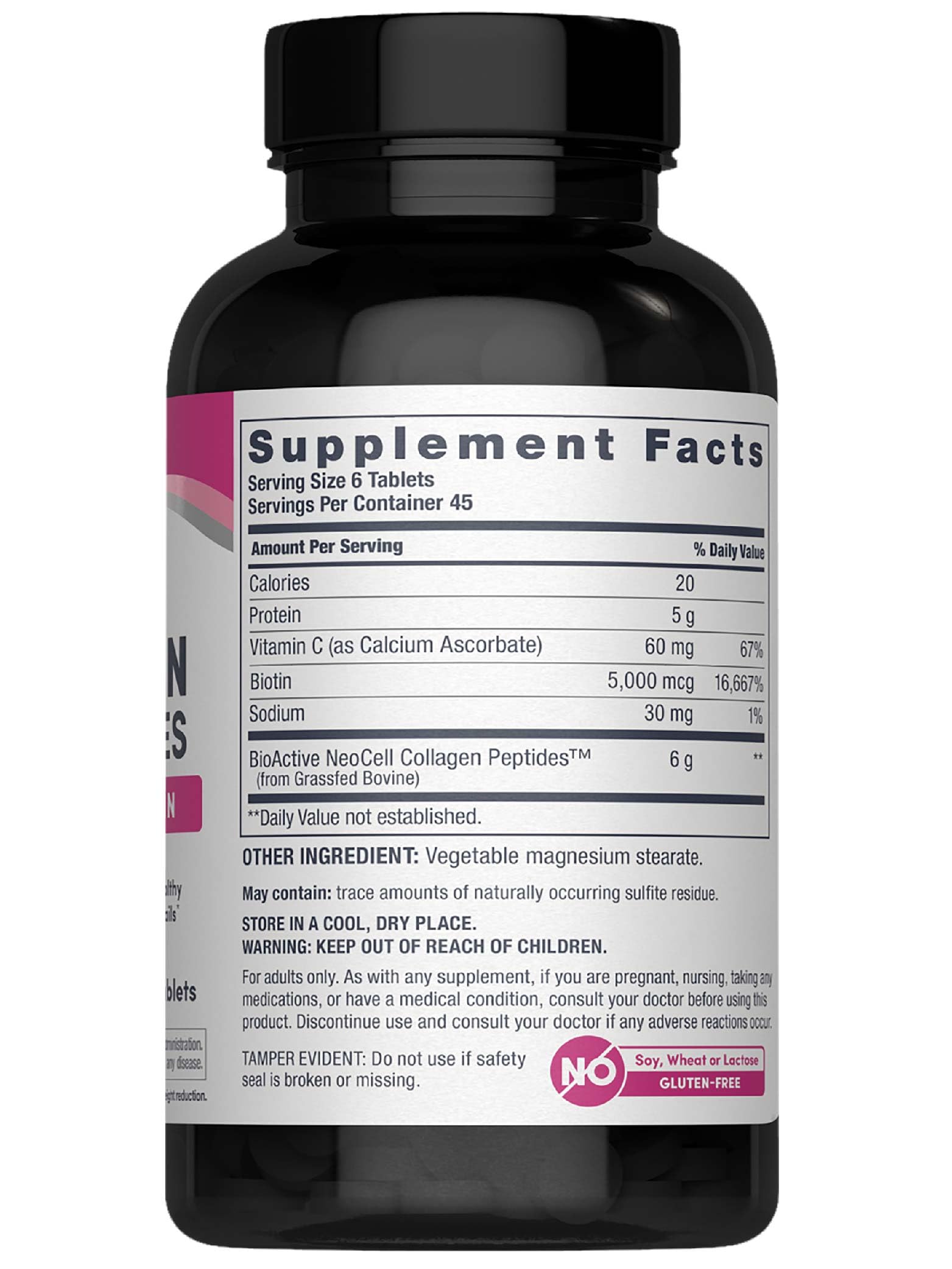 Close-up of hydrolyzed collagen peptides for skin support