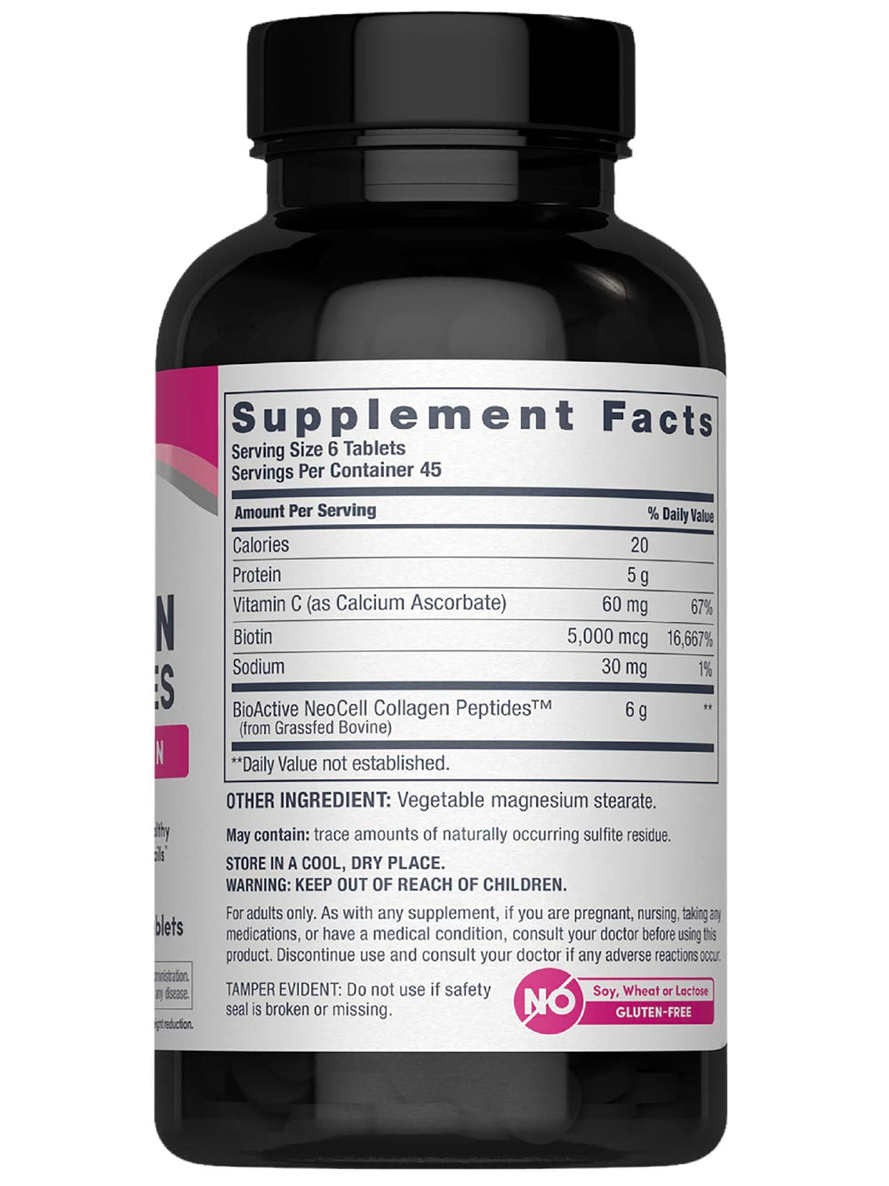 Close-up of hydrolyzed collagen peptides for skin support