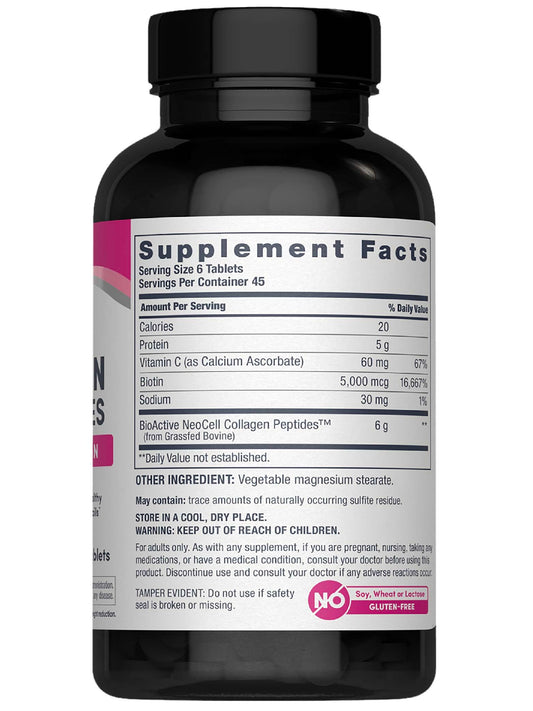 Close-up of hydrolyzed collagen peptides for skin support