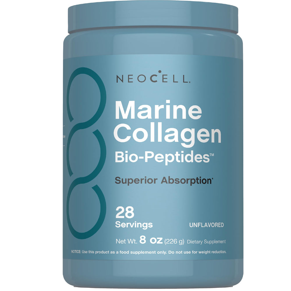 NeoCell Marine Collagen Peptides Powder 8 oz unflavored front view