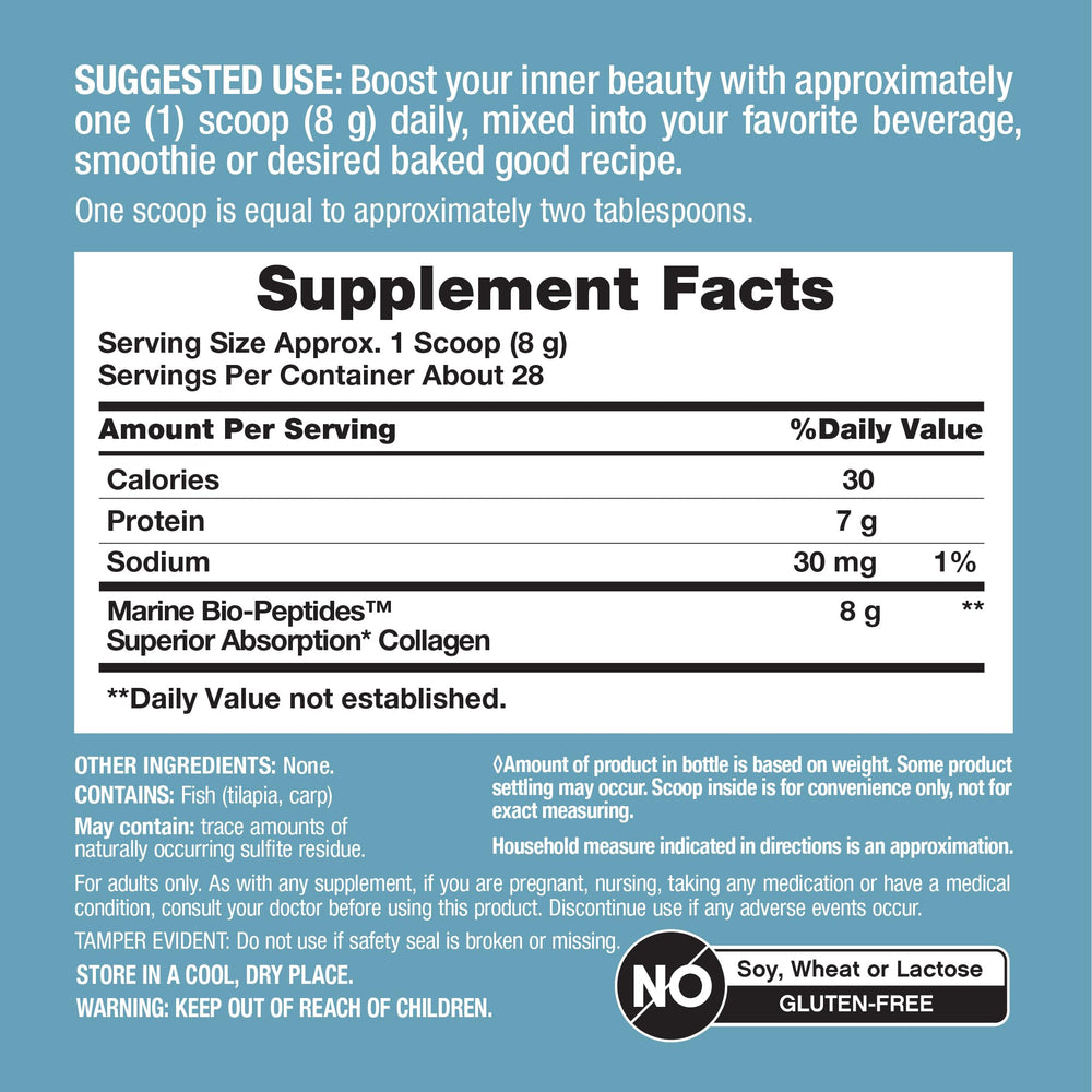 Unflavored collagen powder blended into a smoothie