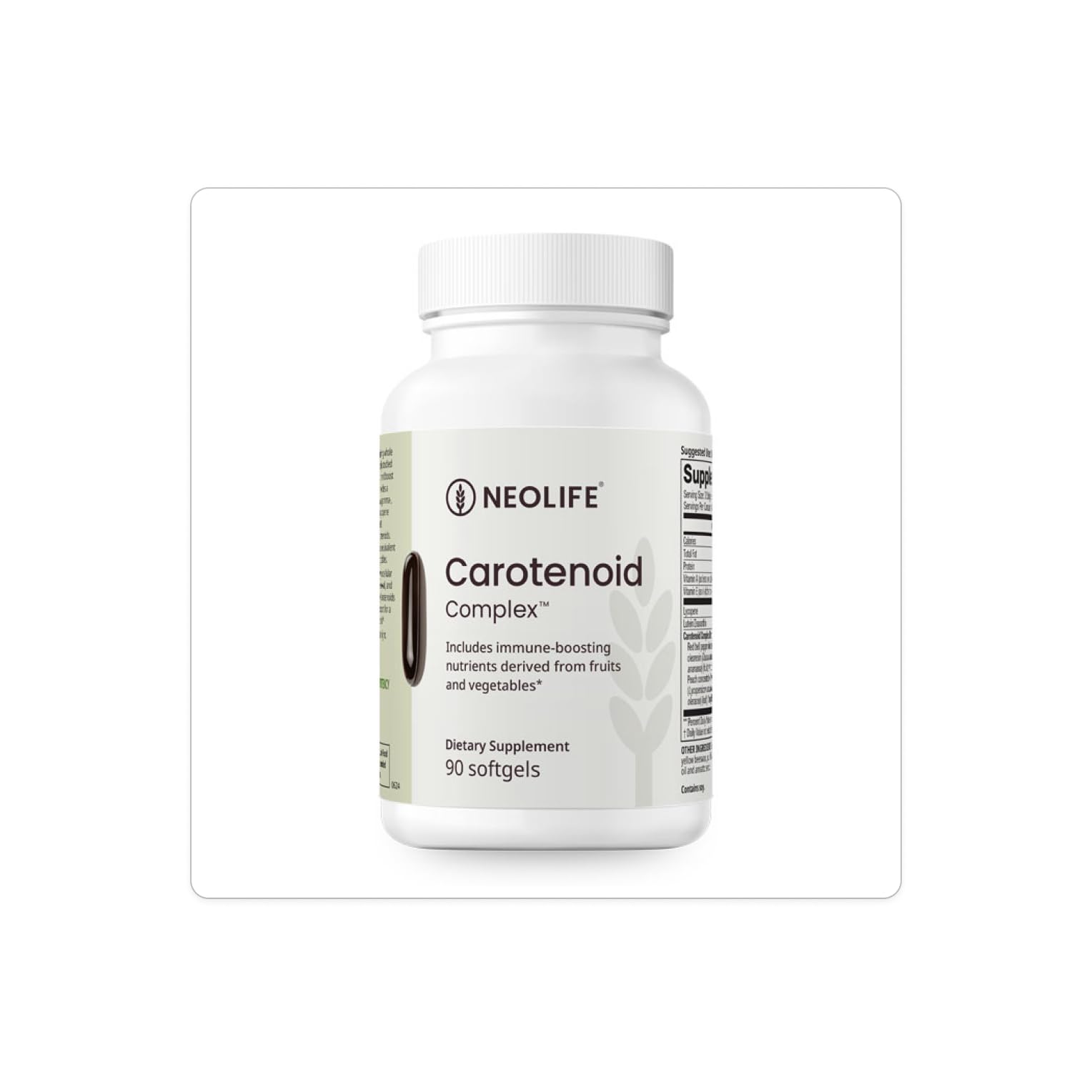 NeoLife Carotenoid Complex bottle with 90 softgels