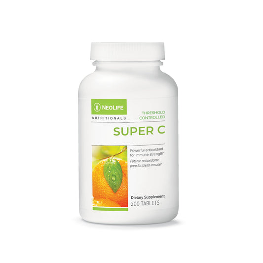 NeoLife Super C 430 mg Vitamin C tablet with plant-based ingredients