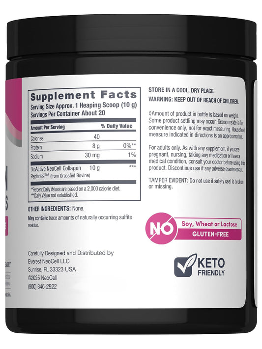 Back label with product details