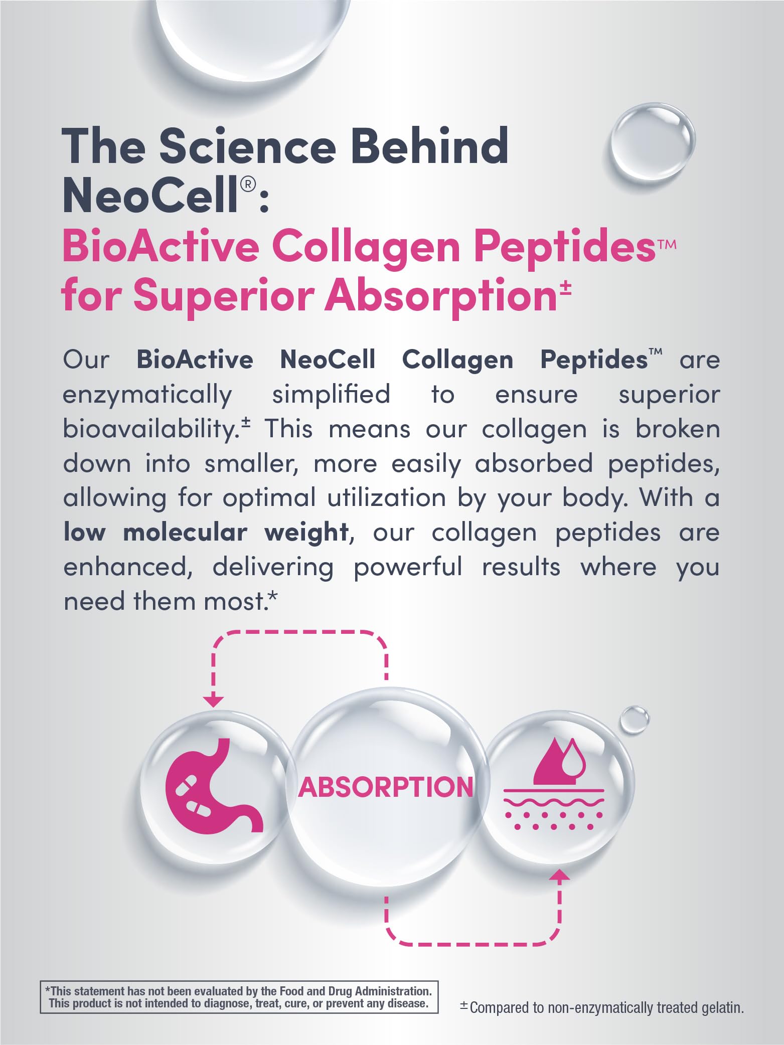 Unflavored collagen powder being poured into a glass