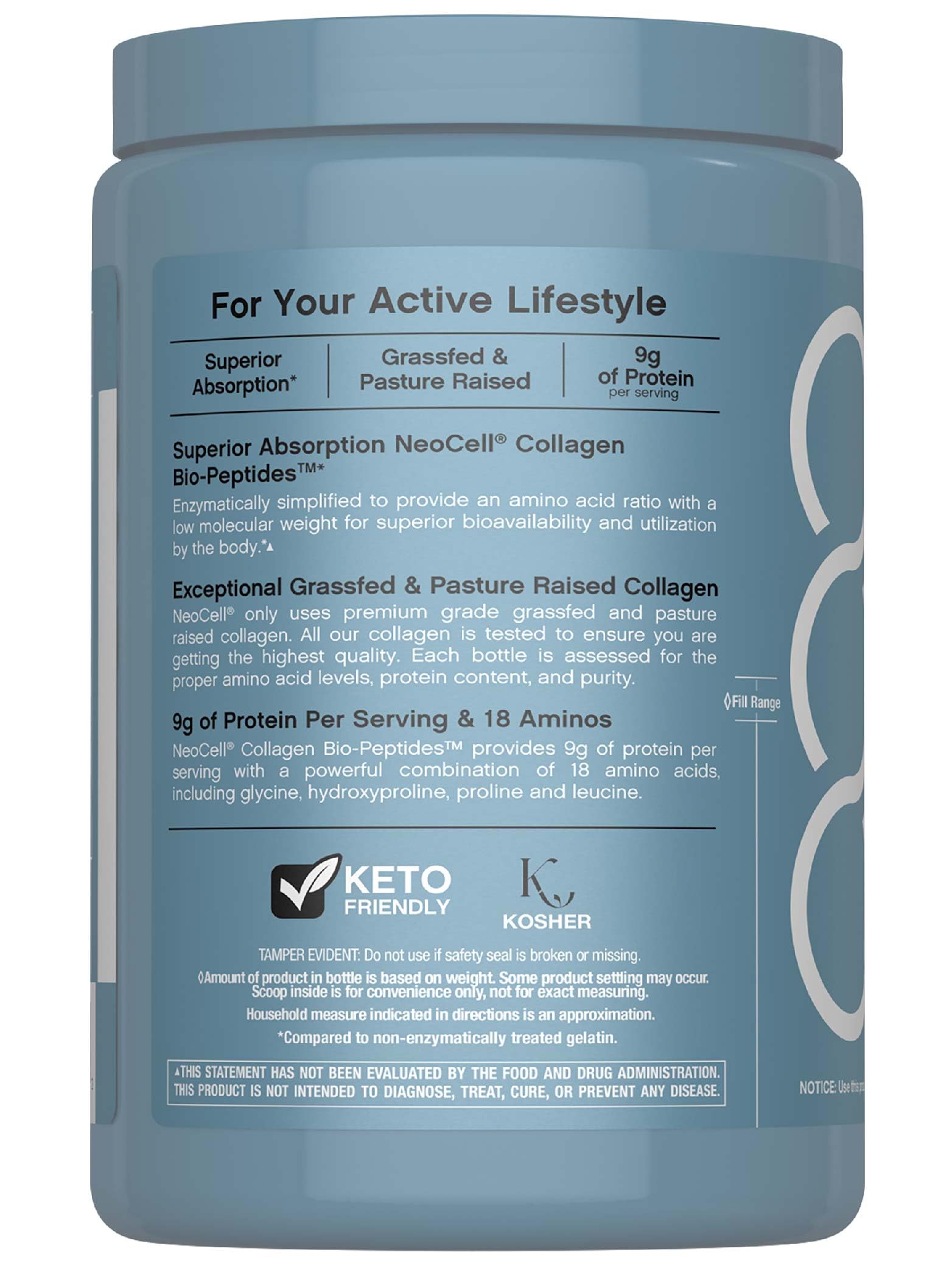 Non-GMO and additive-free NeoCell collagen powder