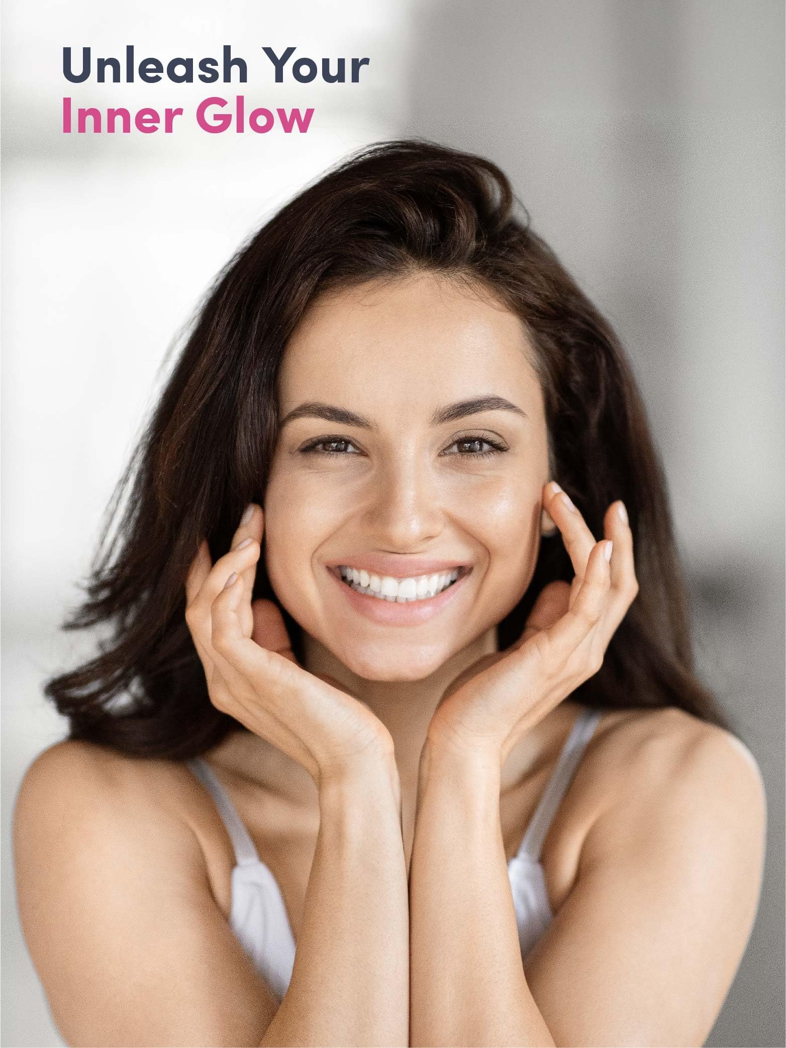 Lifestyle image illustrating hair and skin benefits