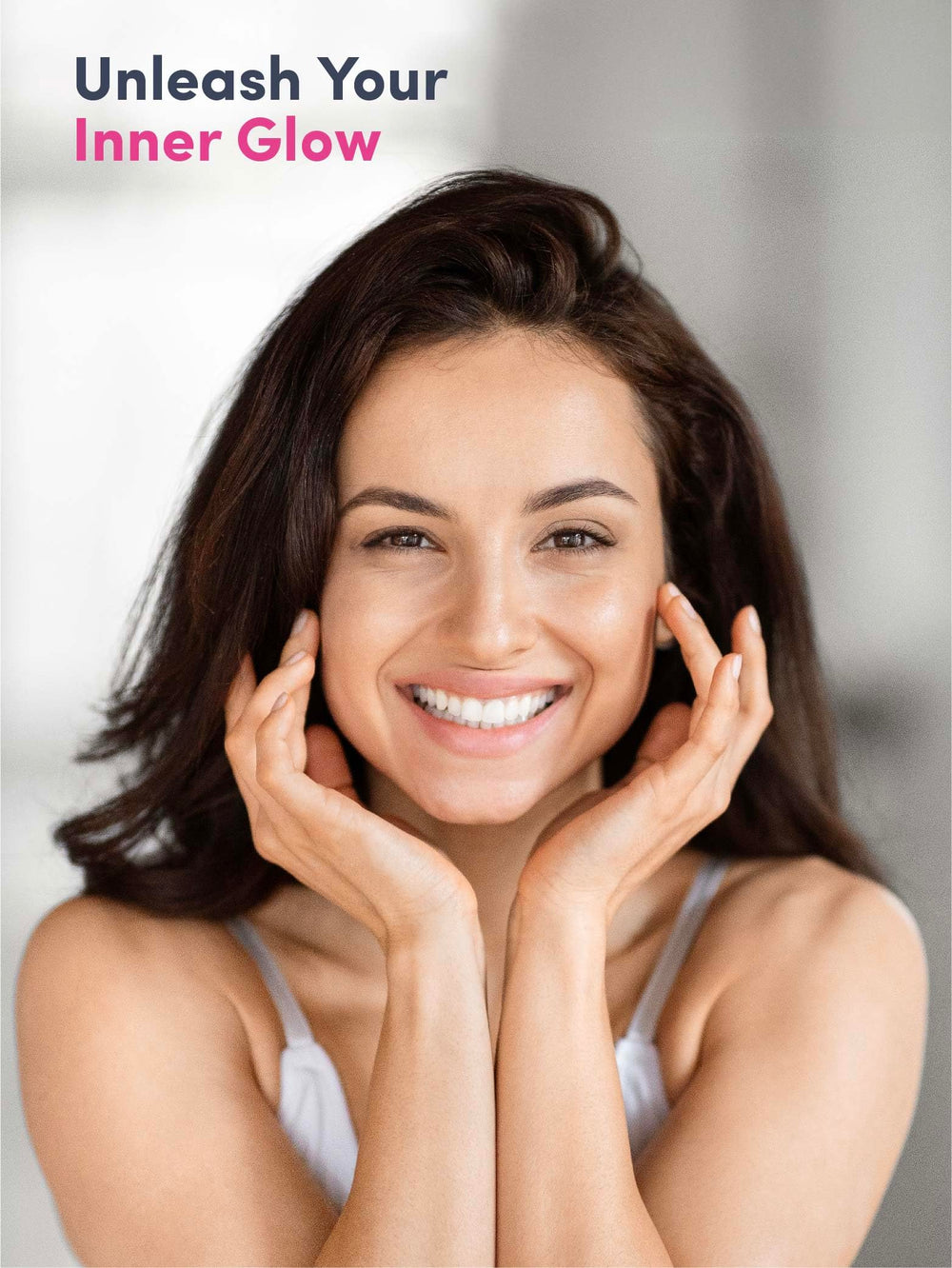 Lifestyle image illustrating hair and skin benefits