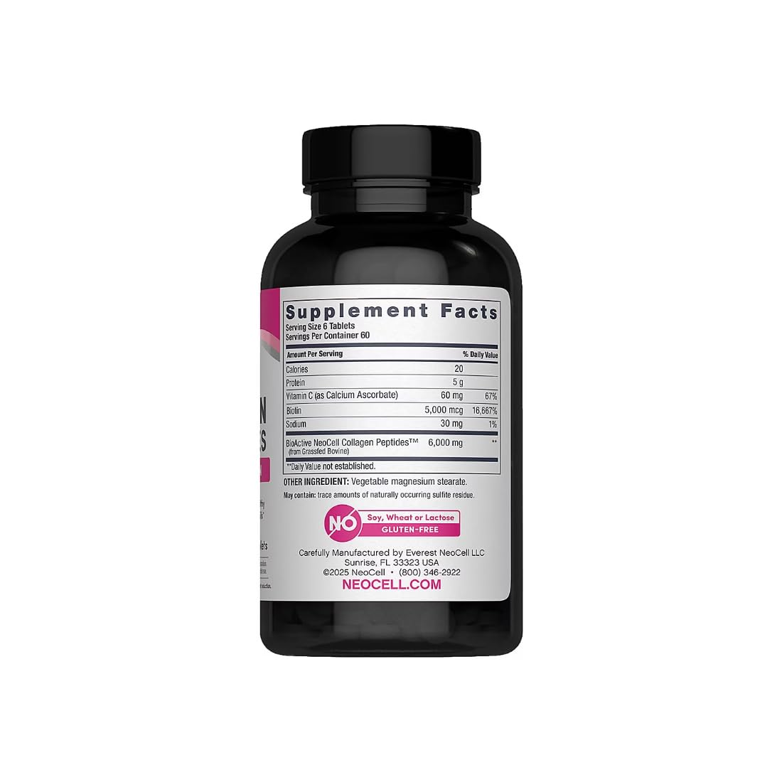 Capsules close-up of NeoCell Super Collagen + C 360 ct