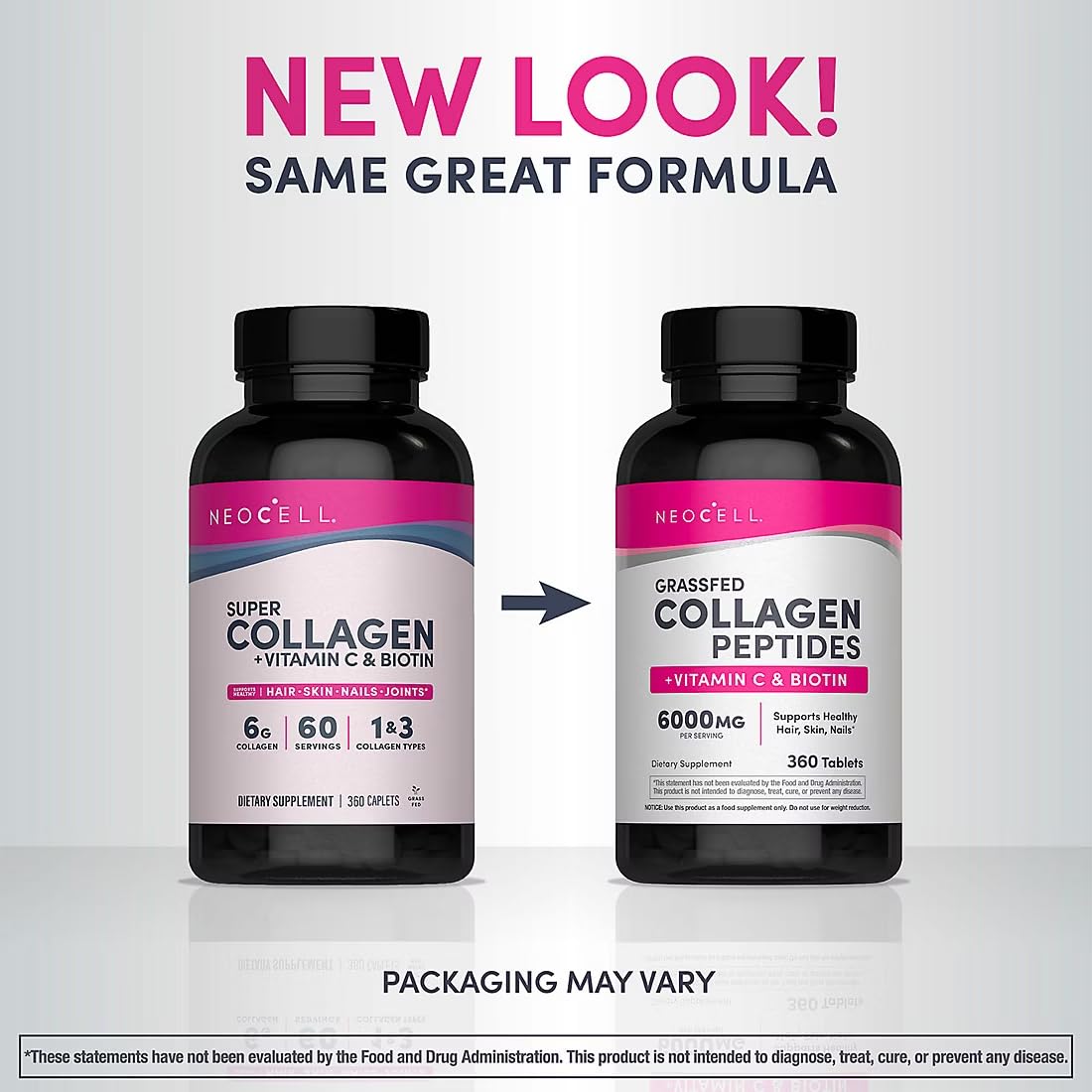 NeoCell Super Collagen + C 360 ct packaging design